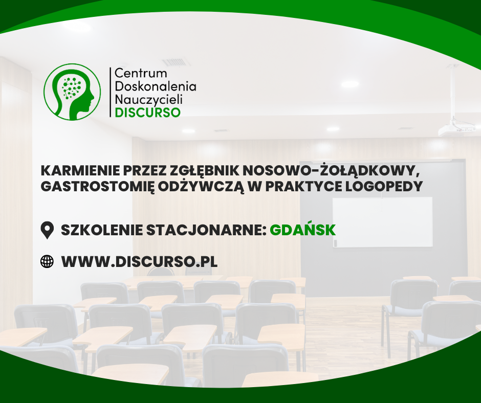 Karmienie przez zgłębnik gastronomia odżywcza Przeździęk Kaczyńska szkolenia Gdańsk